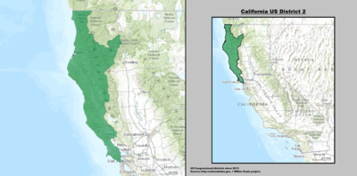 Califórnia US Congressional District 2 (desde 2013) .tif