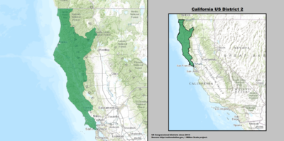 Distrito 2 del Congreso de los Estados Unidos de California (desde 2013) .tif