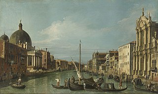Venise: le Grand Canal avec les Scalzi et San Simeone Piccolo