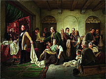 Die schlesischen Weber by Carl Wilhelm Hübner, 1844