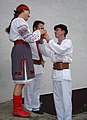 Lemkos from Sanok in stylized highland folk-costumes from Mokre (Poland)