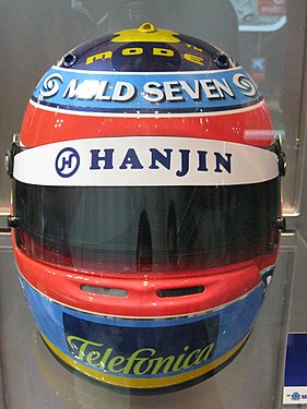 Capacete do piloto espanhol, Fernando Alonso.