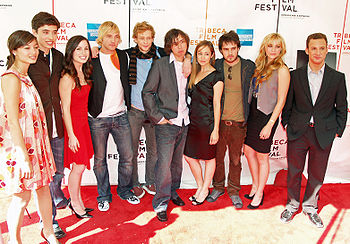 The cast at the Tribeca Film Festival premiere Cast of film Palo Alto by David Shankbone.jpg