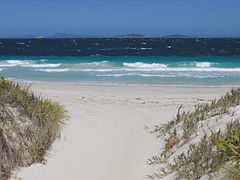 Esperance is renowned for its white sandy beaches and aqua coloured waters.