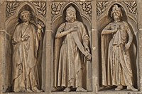 Sculpture in the Gallery of Kings of Reims Cathedral