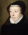Caterina de' Medici, regina consorte francese di origini italiane del XVI secolo, madre di re e figura importante nella politica europea.