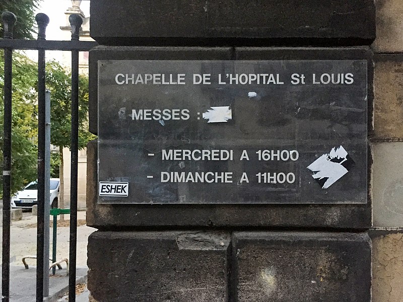 File:Chapelle de l'hôpital Saint-Louis - plaque.JPG