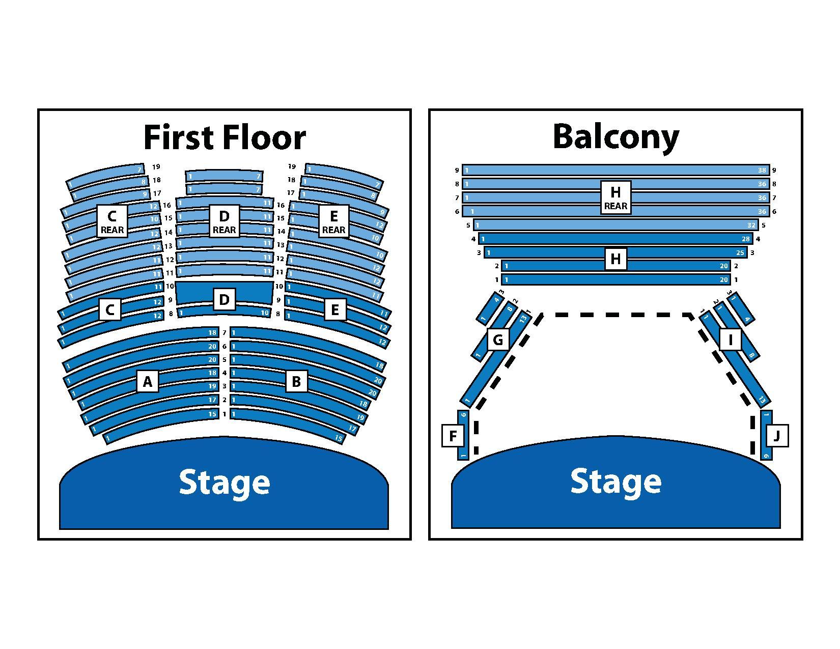 Arlene Schnitzer Concert Hall Seating Map.