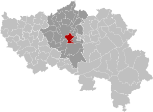 Chaudfontaine Liège Belgium Map.svg