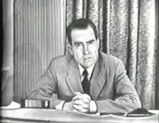 Richard Nixon delivering the Checkers speech