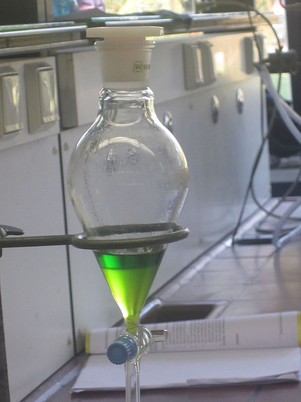 Chlorophyll forms deep green solutions in organic solvents.