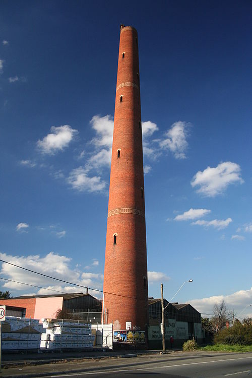 Shot tower at Clifton Hill, Melbourne, Australia