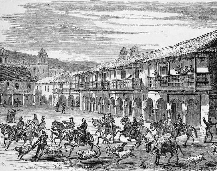 File:Colonial balconies of Cusco Ephraim George Squier.jpg