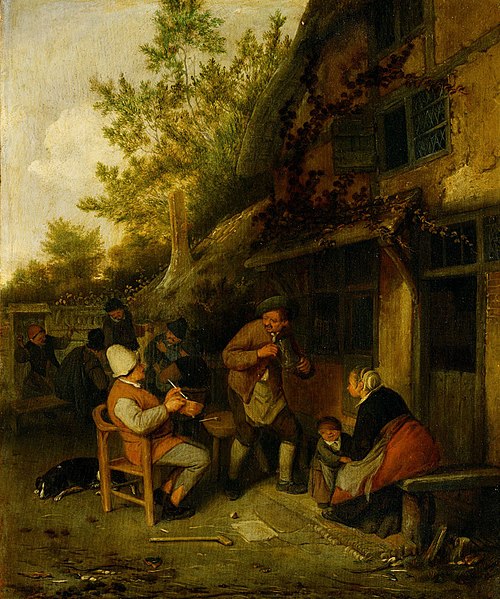 File:Cornelis Dusart - Bauern vor einem Wirtshaus - GG 670 - Kunsthistorisches Museum.jpg