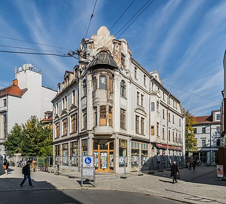 Corner of Schuetzengasse and Hummelstrasse in Weimar 01