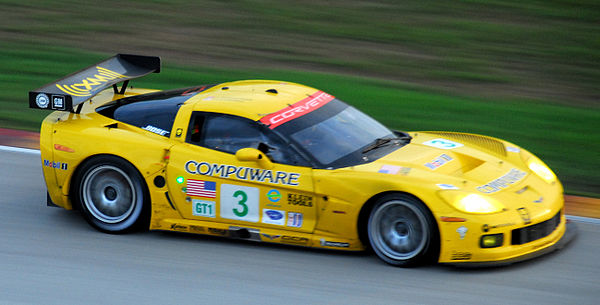 A Chevrolet Corvette C6.R.