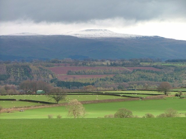 Cross Fell, the highest point of the Pennines