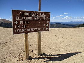 Cumberland Pass, okrug Gunnison, Colorado, SAD 01.jpg