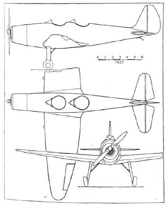 General arrangement drawing of the Curlew. Flight Global archive Curlew ga.jpg