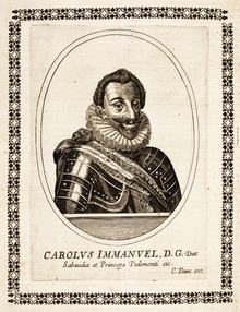 Engraving of the duke of Savoie, who invaded Saluzzo Dankaerts-Historis-9272.tif