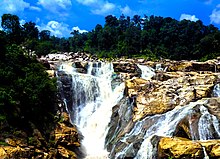 Dassam fall on Kanchi River before it merges with Subarnarekha