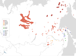 Distribution of the Tungusic languages.svg