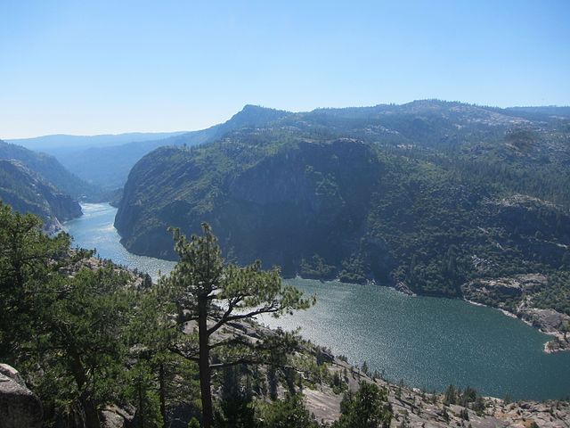 The Stanislaus River canyon at the Dardanelles area, where Donnells Lake reservoir is today, was formed by glaciation during the Ice Ages.