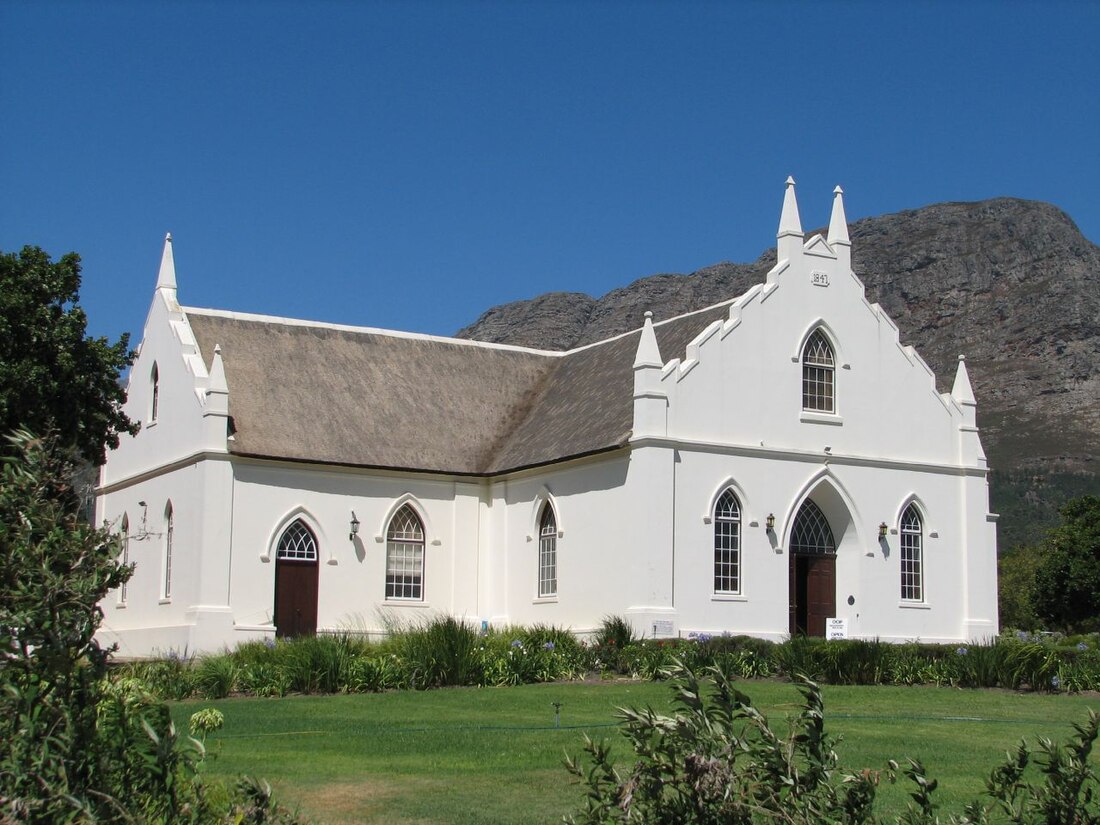 File:Dutch Reformed Church, Franschhoek, South Africa.jpg