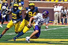 Jenkins (#94) versus East Carolina in 2023. East Carolina Pirates at Michigan Wolverines football (53160607685).jpg