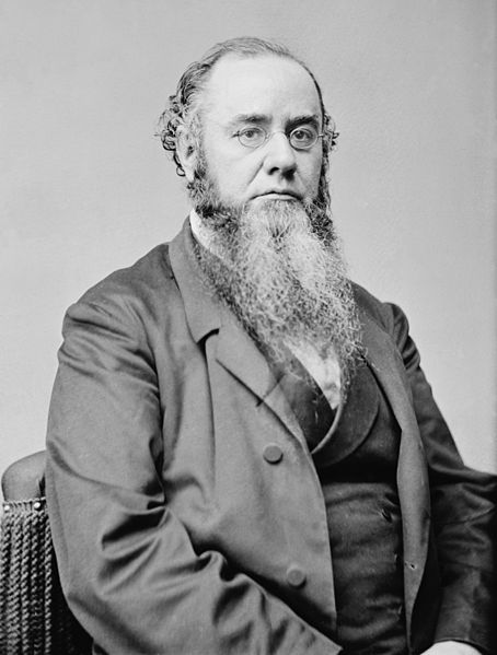 Edwin McMasters Stanton, Lincoln's Secretary of War, whom Johnson tried to remove from office