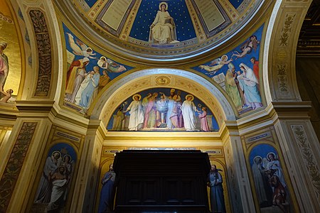 Chapel of Batpism murals by Adolphe Roger (1800-1880)