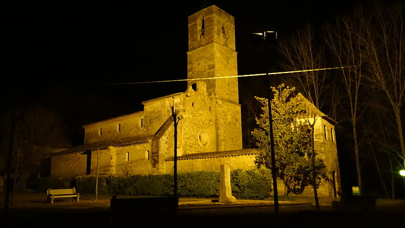 File:Església de Sant Esteve de Sords de nit (Cornellà de Terri, Pla de l'Estany, Catalunya).JPG