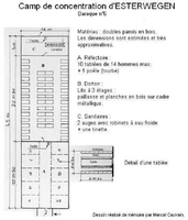 План блока № 6 концентрационного лагеря Эстервеген