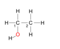 Strukturna formula etanola