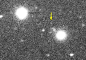 Ces figures montrent des images du satellite de Jupiter S/2003 J1 (Eukéladé) prises à environ 8 minutes d'intervalle le 4 mars 2003. Le mouvement du satellite se démarque clairement par rapport au fond à l'état stationnaire des étoiles et des galaxies.