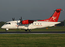 Dornier 328 at Manchester Airport in 2005 EuroManx Do 328.jpg