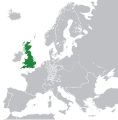 Figure 4 : Localisation du Royaume de Grande-Bretagne qui englobe l'Île de Grande-Bretagne et les îles environnantes.