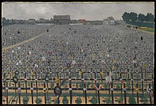Le cimetière de Châlons-sur-Marne (1917). Tableau de Félix Vallotton.