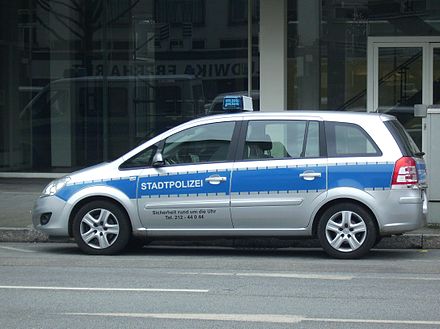 Car of the Stadtpolizei in Frankfurt