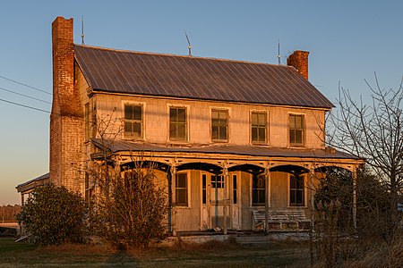 Farmhouse at Kelvin A. Lewis farm in Creeds