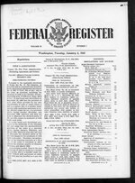 Thumbnail for File:Federal Register 1945-01-02- Vol 10 Iss 1 (IA sim federal-register-find 1945-01-02 10 1).pdf