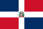 Den dominikanske republikks flagg
