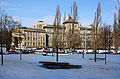 Čeština: Ústav molekulární genetiky, Ústav organické chemie a biochemie na Flemingově náměstí v Dejvicích (Praha 6) English: Flemingovo square in Dejvice, Prague