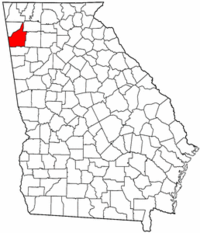 喬治亞州弗洛伊德縣地圖