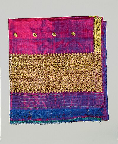 Silk sari from India (1970, Collection of PFF, Nauplio).