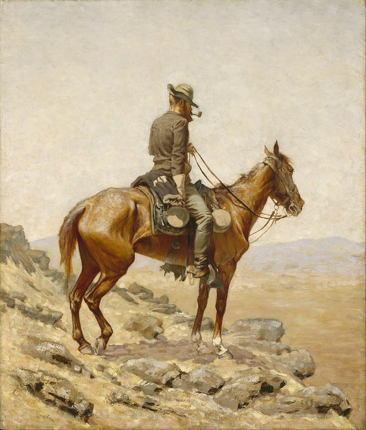 File Frederic Remington The Lookout Google Art Project Jpg Wikimedia Commons