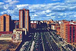 Il Paseo de Zorrilla negli anni '70.