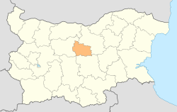 Location o Gabrovo Province in Bulgarie