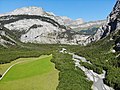 Blick nach Nordwesten zum Talausgang