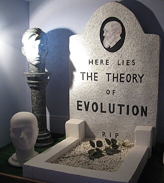 The mock grave at the Genesis Expo Genesis expo dioramagrave.jpg